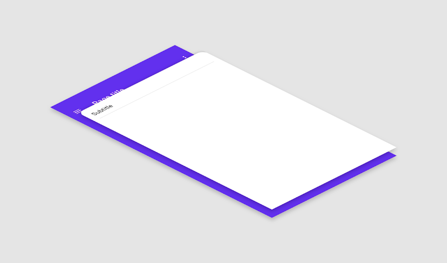 The Material backdrop component